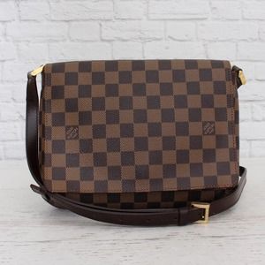Louis Vuitton Brown Checkered Crossbody Bag